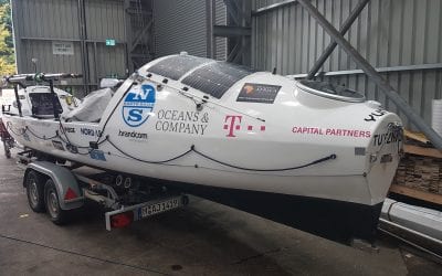 HOTS Transportation of Ocean Rowing Boat