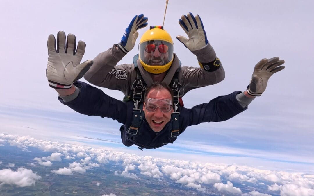 Serhii Titomyr Takes Fundraising to New Heights with Skydive